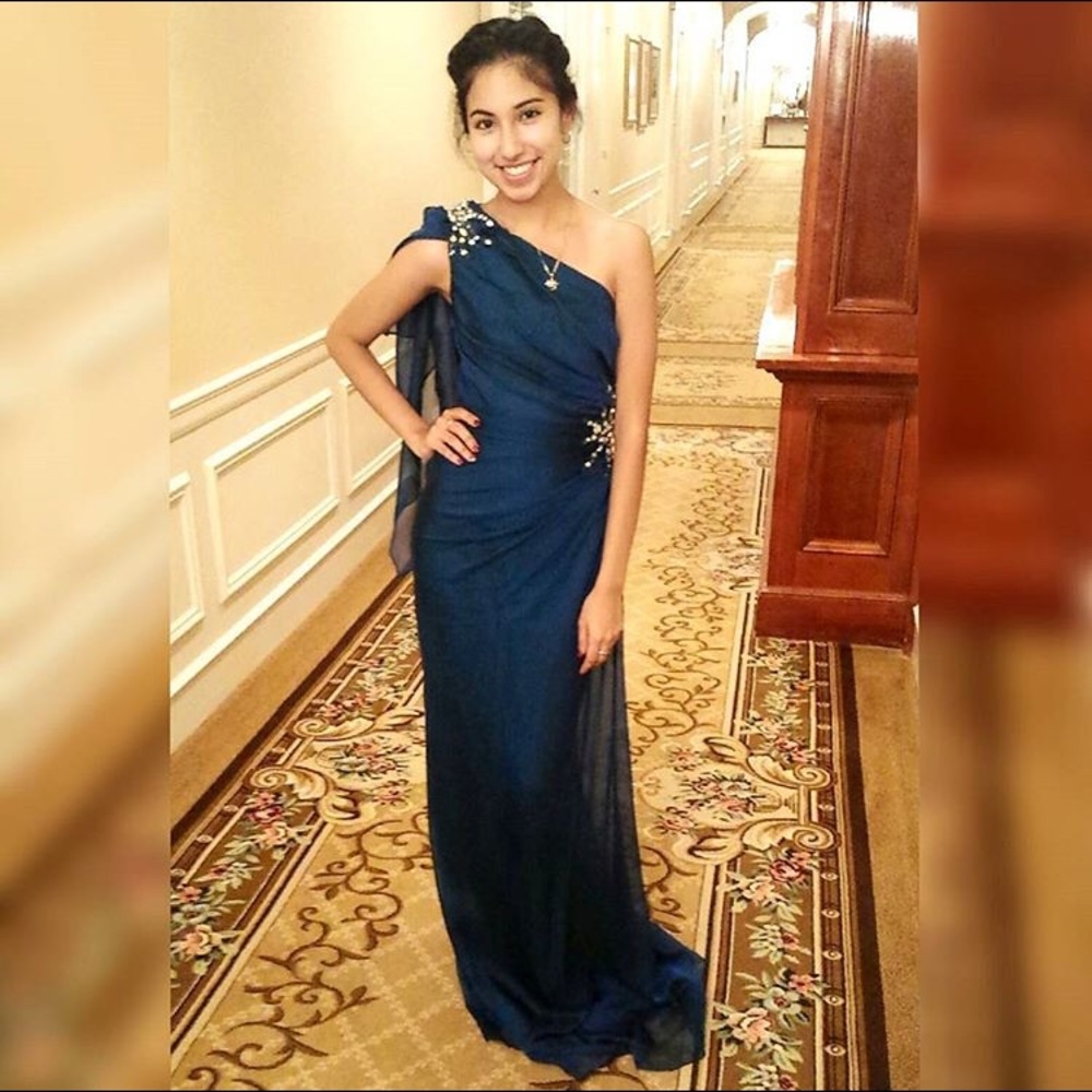 Long Blue Prom Dress Sz XS/S